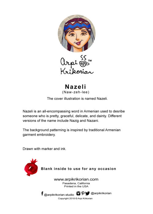 Nazeli Greeting Card - Image 2