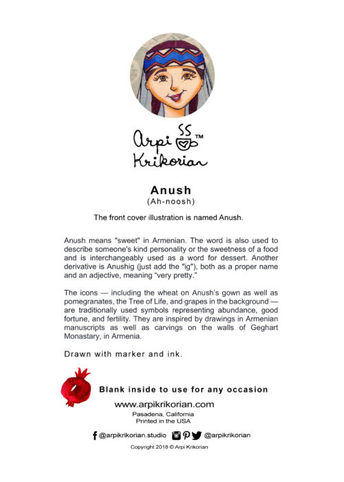 Anush Greeting Card - Image 2