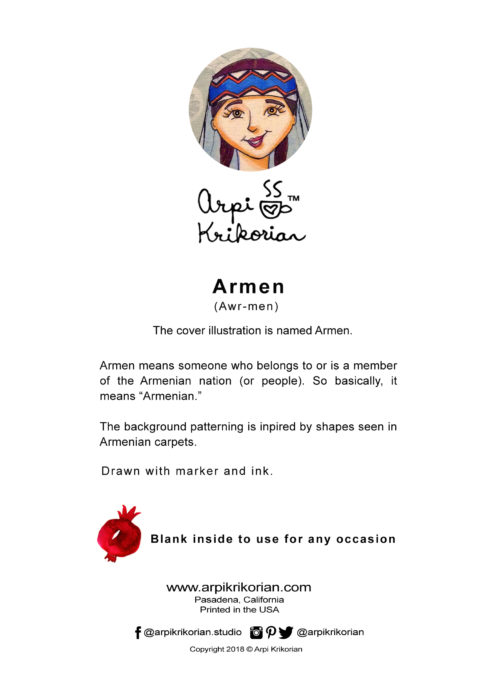 Armen Greeting Card - Image 2