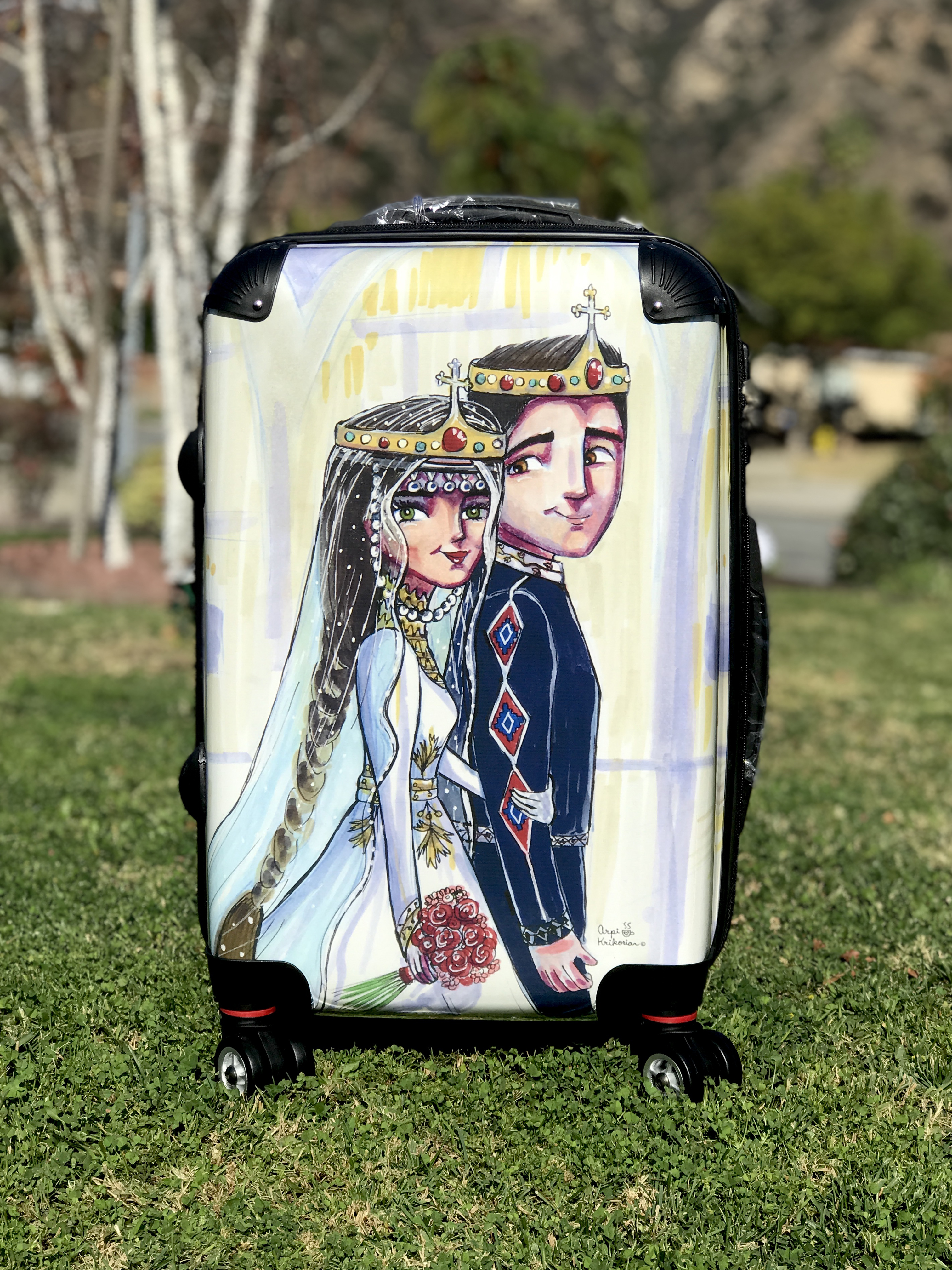 Bride and Groom Luggage (carryon) Arpi Krikorian