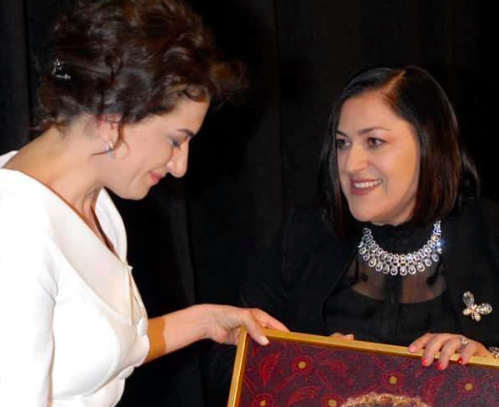 Arpi in the Boston Globe - City of Smile Gala with Armenia Prime Minster's Wife Anna Hakobyan