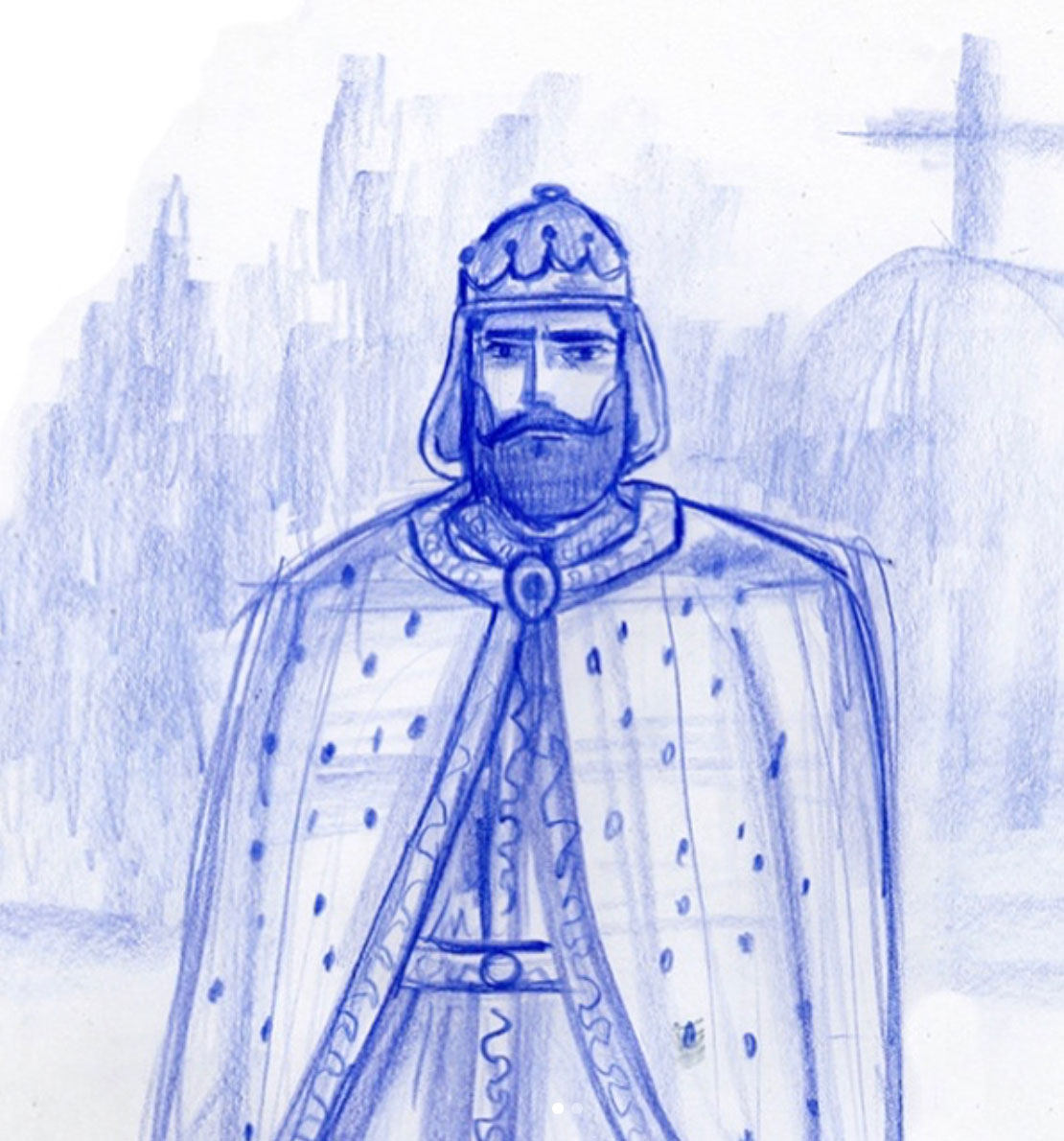 Sketch of a young Tiridates the Great