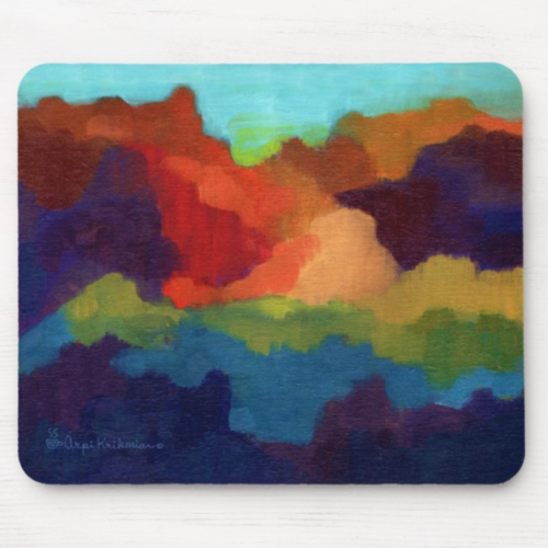 Abstract Cloud Mousepad