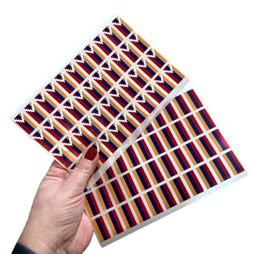 Armenia & Artsakh flag stickers