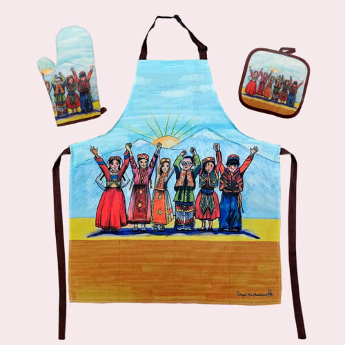 Hantes Apron, pot holder, oven mit